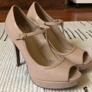 Nude Platform Heels (worn once)